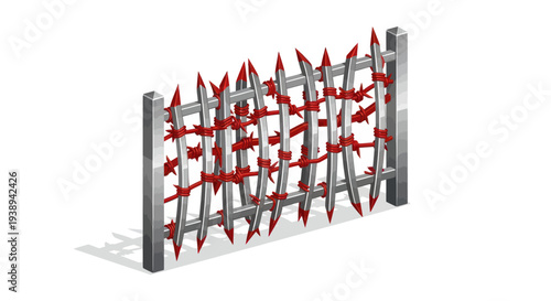 Spiked Security Barrier