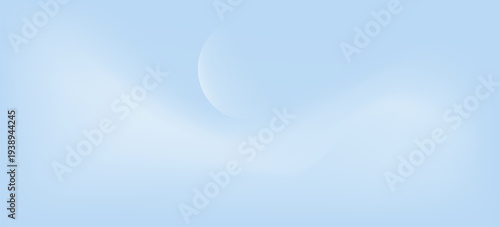 Blue studio room. Limbo light background. Abstract 3d backdrop for product presentation. Minimal wall scene. Showcase, promotion display modern