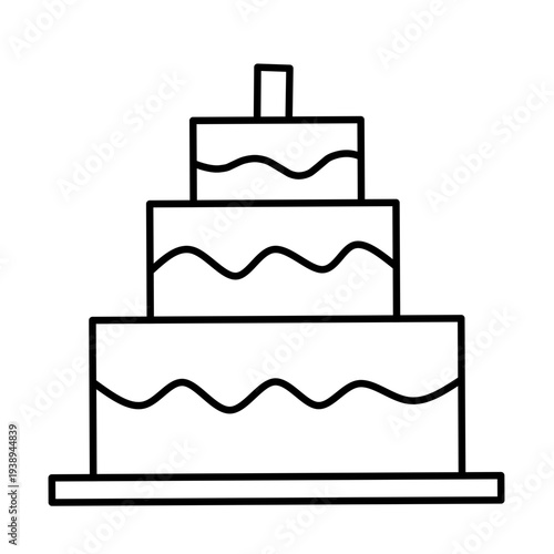 New Year party icon vector