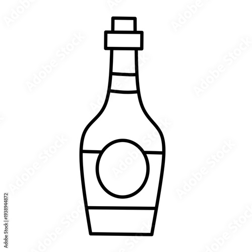 New Year party icon vector