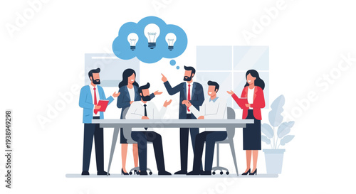 Business Team Meeting Collaboration Concept.