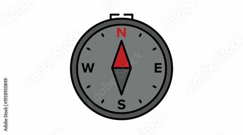 Military Compass minimal icon
