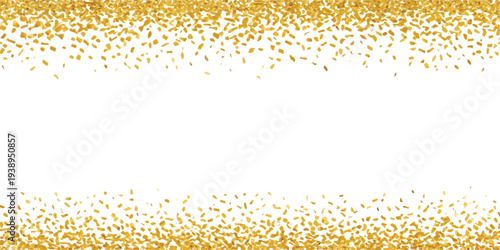 Gold Glitter shiny swirl. Abstract shiny gold glitter design element. For New Year, Merry Christmas greeting card design