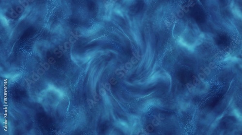 Abstract blue swirling pattern with darker shades and lighter accents, creating a dynamic and fluid design.
