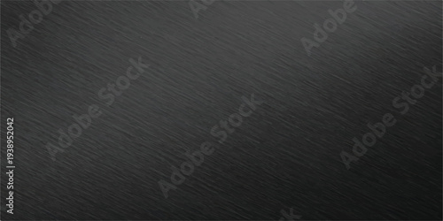 Brushed metal texture in a deep charcoal gray with fine diagonal scratches and subtle lighting, perfect for industrial designs.