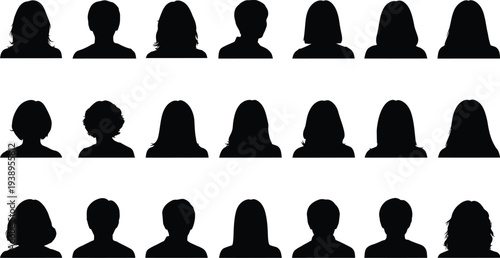A group of anonymous people silhouettes