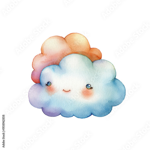 cute cloud hand drawn vector illustration