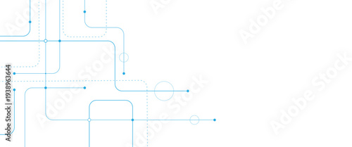 Vector digital futuristic technology background technology crossed lines and dots background..