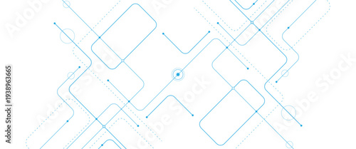Vector digital futuristic technology background technology crossed lines and dots background..