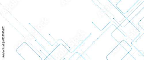 Vector digital futuristic technology background technology crossed lines and dots background..