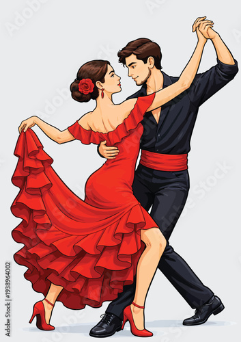 071-37-Couple performing a passionate latin dance with expressive style and flowing movements