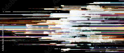 Abstract digital art with pixel clusters on dark background technology creative minimal pattern