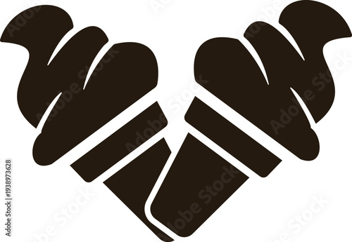 Two ice cream icons icon