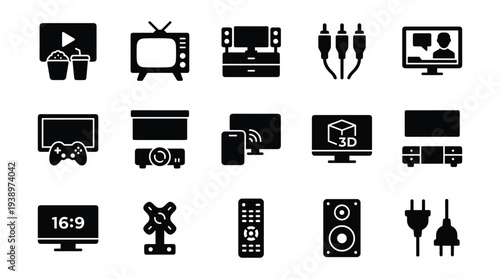 Black silhouettes of feminine hygiene tampons with strings vector set