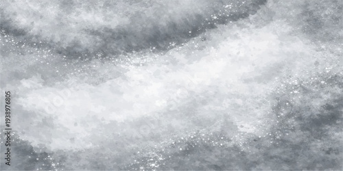 An abstract blue texture of water flowing into the sea under a dark stormy cloudscape with light smoke and fog creates a moody nature backdrop