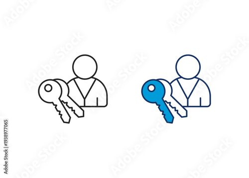 Permission Icon Set Multiple Style Collection