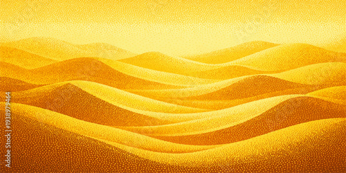 Abstract golden wave background featuring a soft silk texture and orange yellow satin curves in a vector illustration design for a luxury wallpaper backdrop