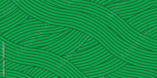 farm green banner, organic abstract background with fields. wavy green lines, natural organic products. ecology background. striped farmer green Pattern