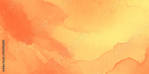 Elegant light watercolor wash background with yellow and soft red tones fading into each other smooth clean edges for a professional and artistic.