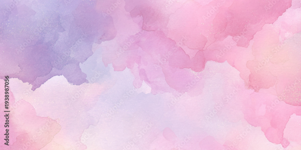 Fototapeta premium Abstract beautiful decorative and lovely soft pink watercolor texture background design summer winter pattern clouds backdrop pink color bright watercolor.
