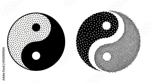 Yin Yang Symbol, Taoism Philosophy, Balance and Harmony, Black and White