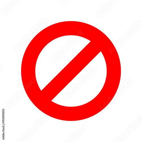 prohibition signs, with a clean background
