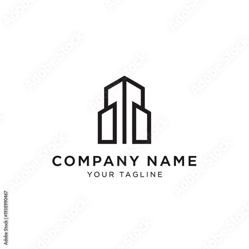 Modern Minimalist Company Logo Design Template.