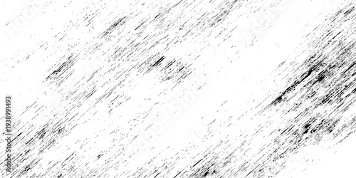 Distressed black and white grit texture background with diagonal dry brush strokes, black and white overlay is ideal for adding a vintage.