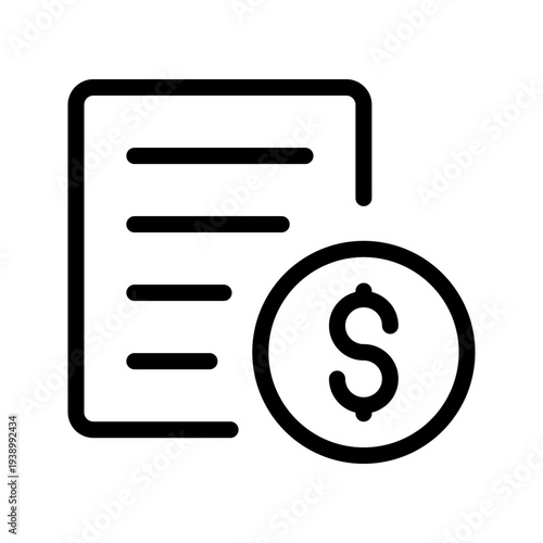 Professional Cash Receipt Icon Pack for Payment Records, Billing Documentation and Expense Tracking