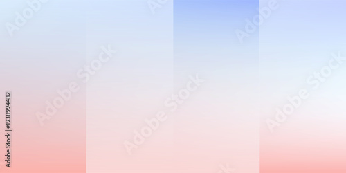 Pastel pink and blue blur backdrop with transparent shapes square. Light gradient vector banner. Background abstract purple sky. Soft blurred light bg. Pastel gradation water cover design