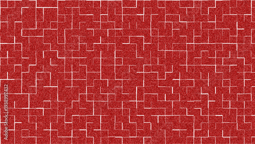 Abstract red maze circuit pattern illustration