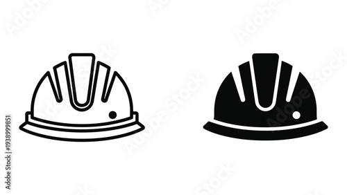 Hard Hat Safety Construction Tool Icon Commercial