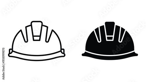 Hard Hat Safety Icon Construction Element