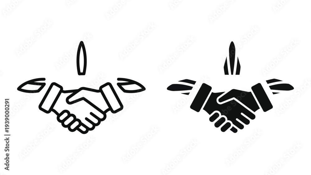 Fototapeta premium Business Partnership Agreement Handshake Deal