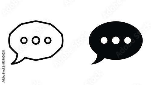 Speech Bubbles Conversation Communication Icons