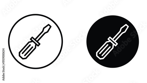 Screwdriver Tool Service Icon Repair