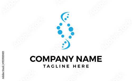 Spine diagnostics symbol logo template