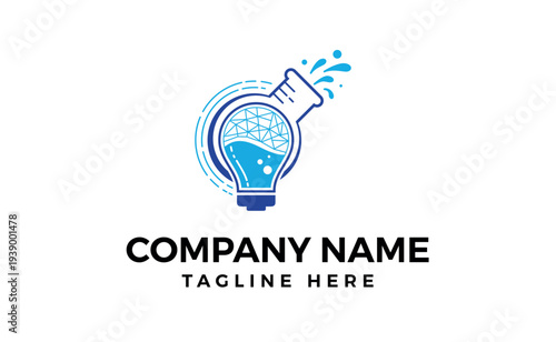 Lamp logo light design tech electric