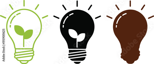 Light bulb ideas for sustainable energy and innovation