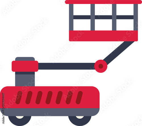 Boom lift representing construction and maintenance equipment