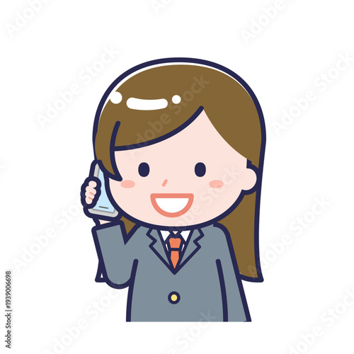 スマートフォンを使う「学生」の女性