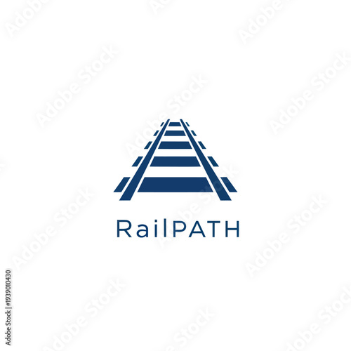 Railway Tracks Logo Design Element.