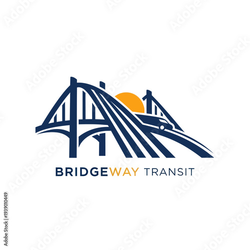 Bridgeway Transit Logo Design Illustration.