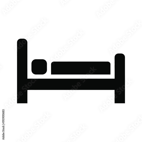 Bed Hospitality Icon Hotel Sleep Commerce