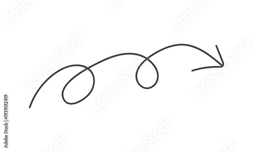 Photography abstract simple black curve arrow design.