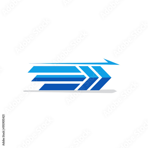 Free Download Blue Arrow Logo Design Element. - GFXLoad