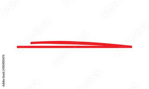 abstract simple red underline design art.