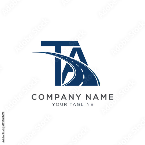 Company Logo Design with Road Element.