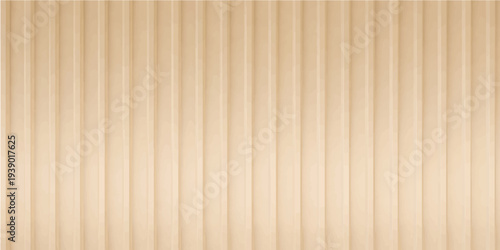 A seamless brown corrugated cardboard texture pattern provides a vintage blank paper backdrop with a striped wood material surface design for a rustic wall or box board packaging background
