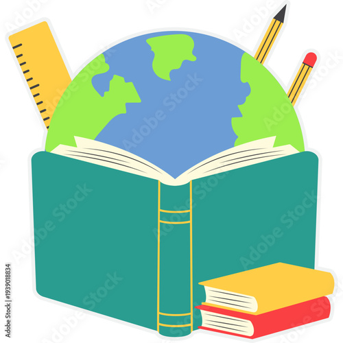 Education and Global Learning Icon